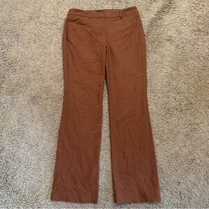 Express Editor Barely Boot Low Rise Brown Pants 6